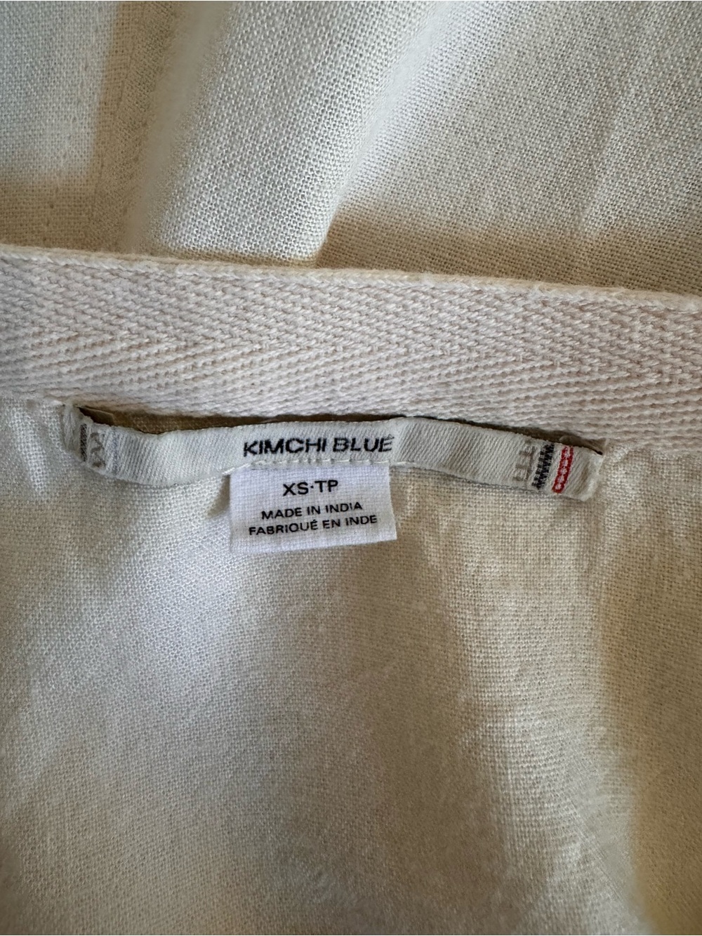 Kimchi Blue Boho Embroidered Tiered Midi Skirt - Cream/Blush Pink - Picture 3 of 4